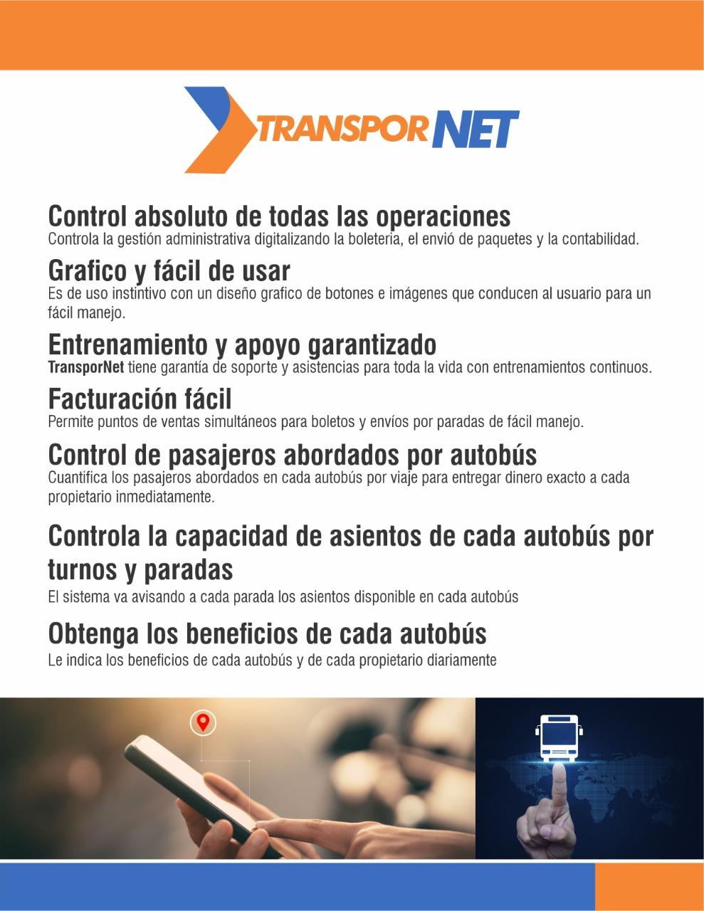 Transpornet control de operaciones